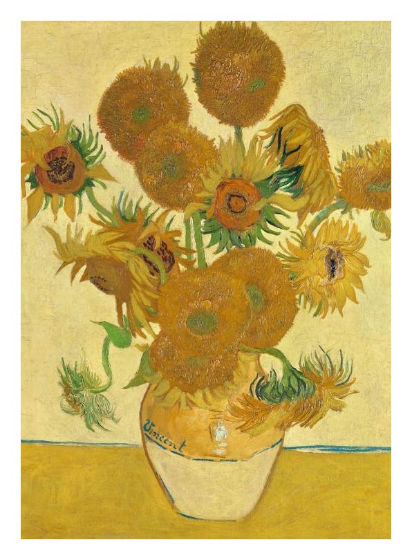 Van Gogh - Sunflowers Plakat (50x70 cm)- Van Gogh Plakat
