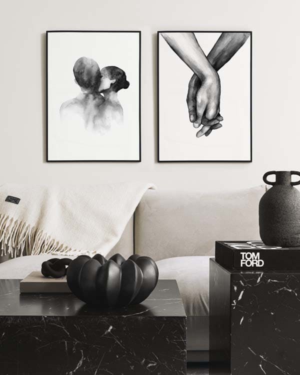 Prints - Watercolour Duo Poster pack (30x40 cm) - Poster pack