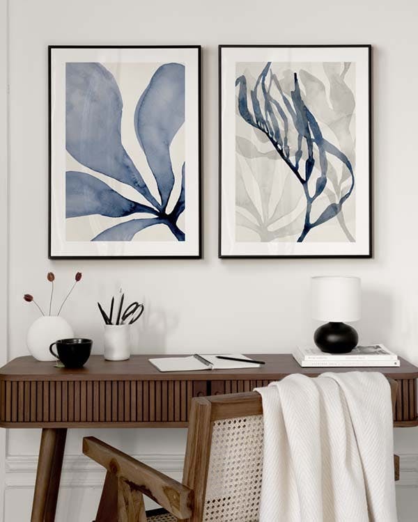 Watercolour Seaweed Duo Plakat pakker (50x70 cm)