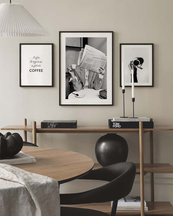 Espresso Time Trio Zestaw plakatów (ONE SIZE)- Zestaw plakatów
