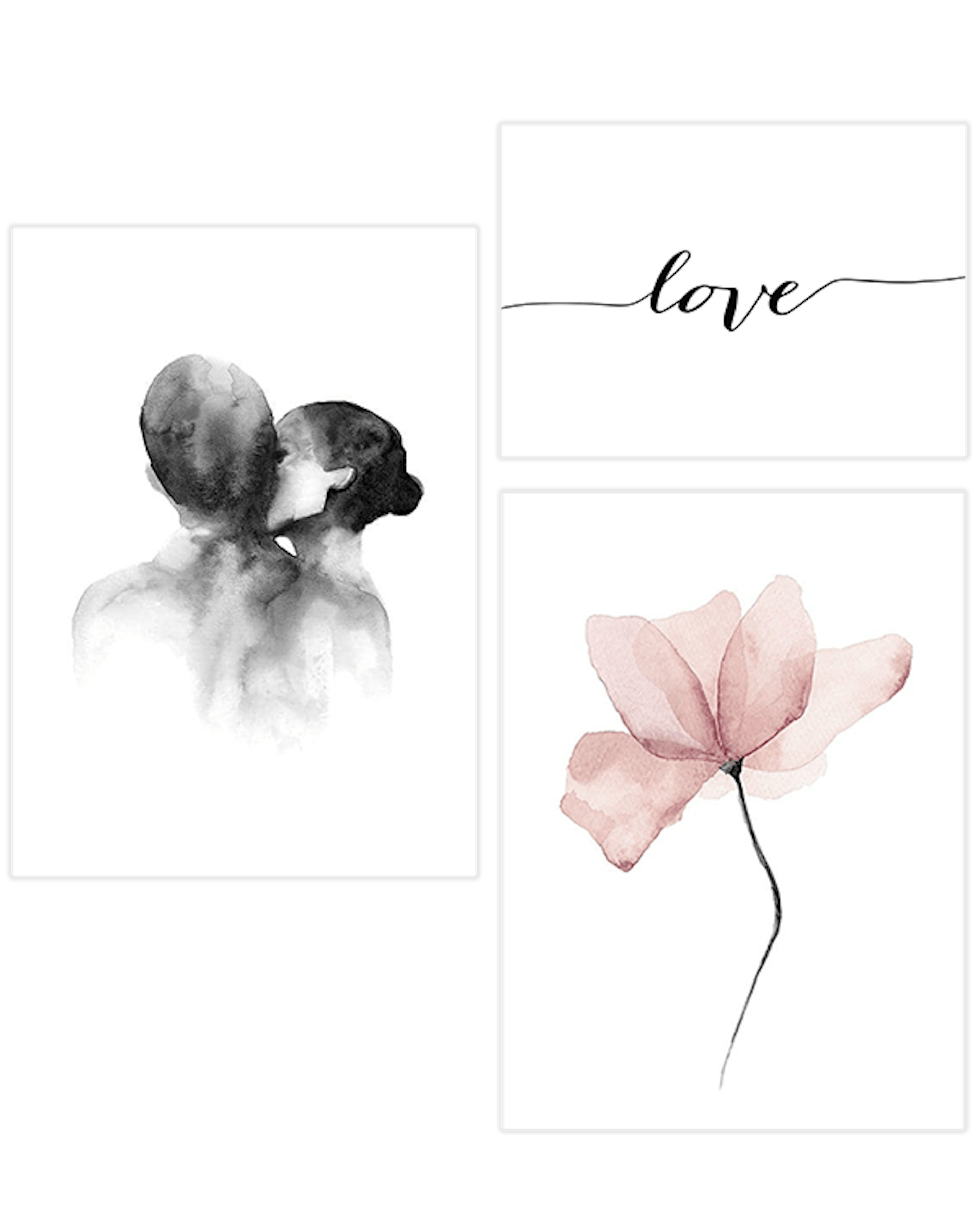 Romantic Trio Paquetes de pósters