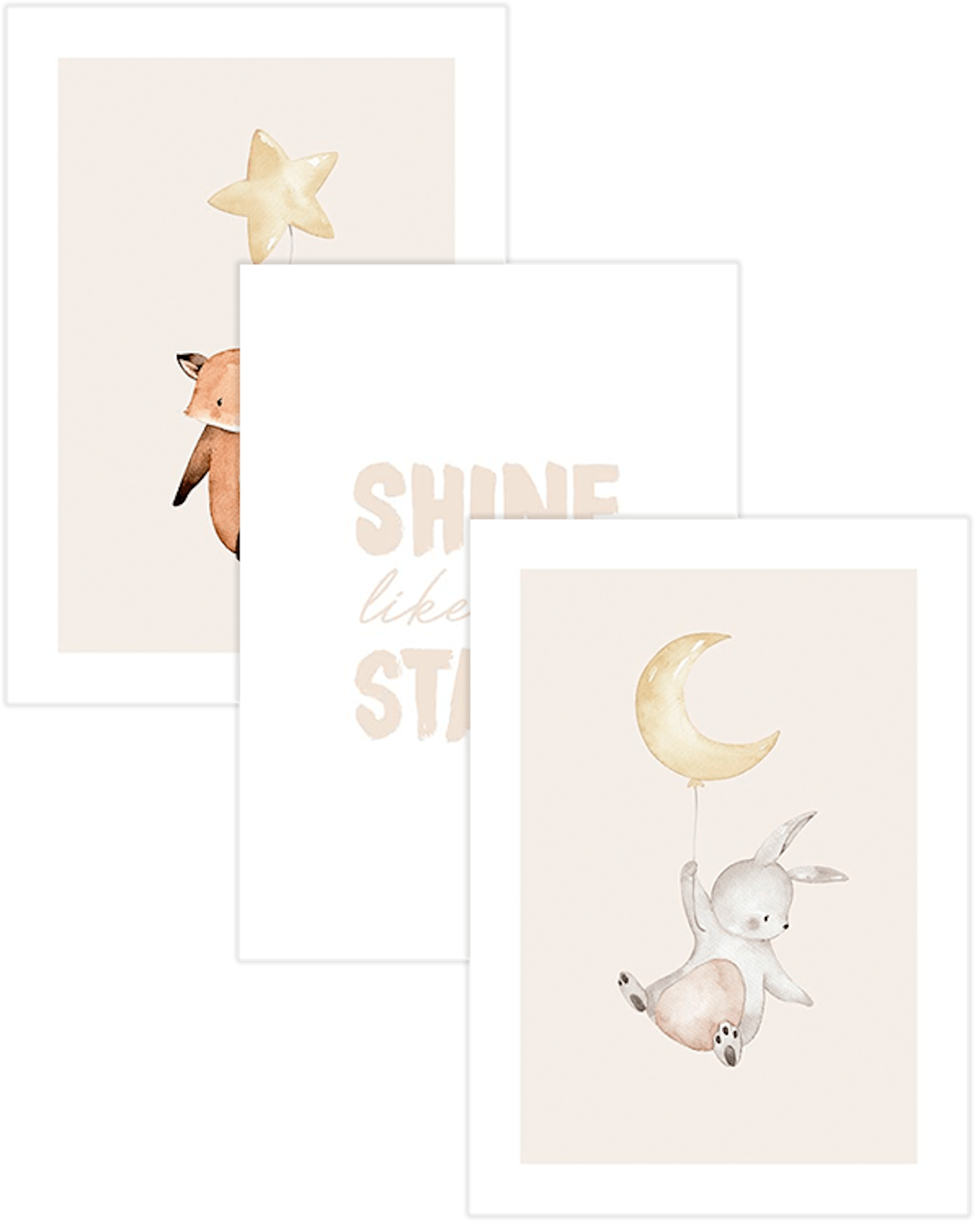 Flying Fox Trio Poster pack