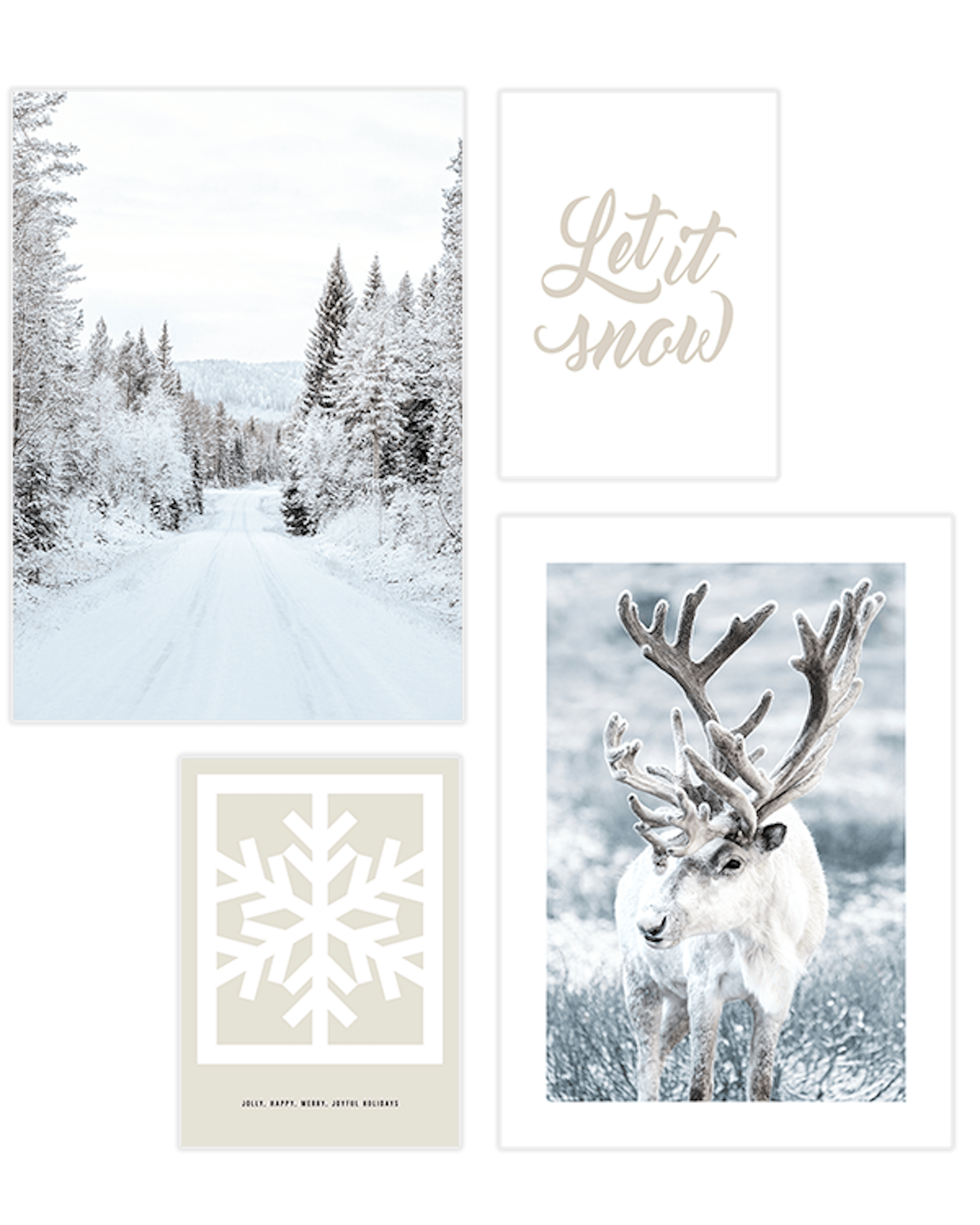 Snowy Season Collection Poster pack