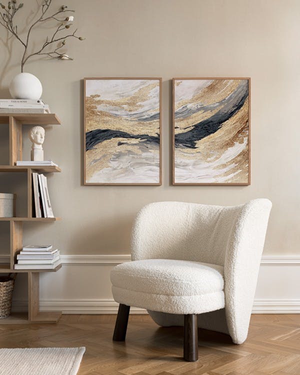 Gold Wave Duo Poster pack (50x70 cm)