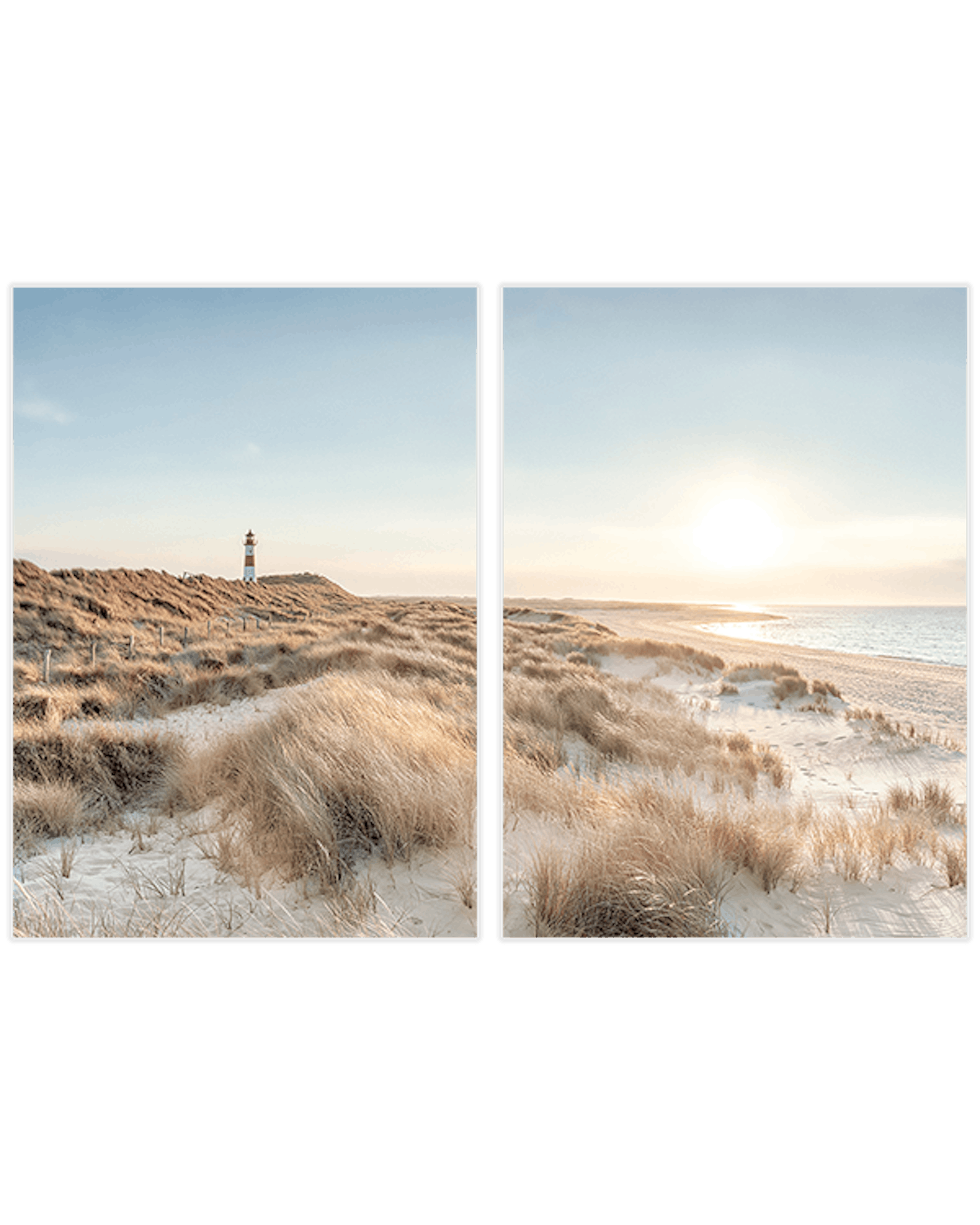 Lighthouse Beach Duo Poster pack