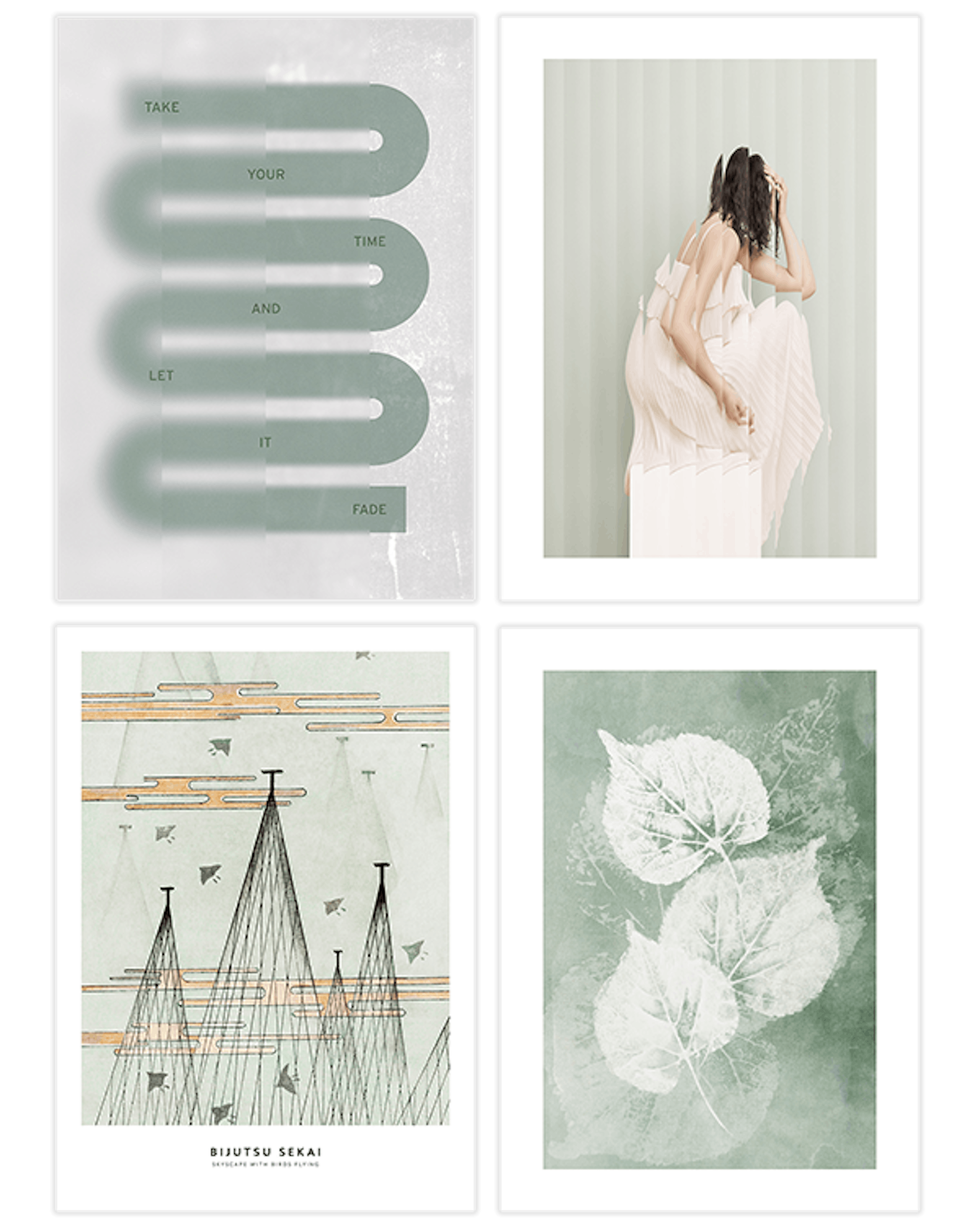 Green Fade Collection Posterpaket