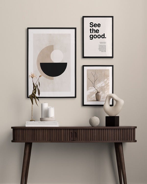 Prints - Elegant Beige Trio Poster pack (ONE SIZE) - Poster pack