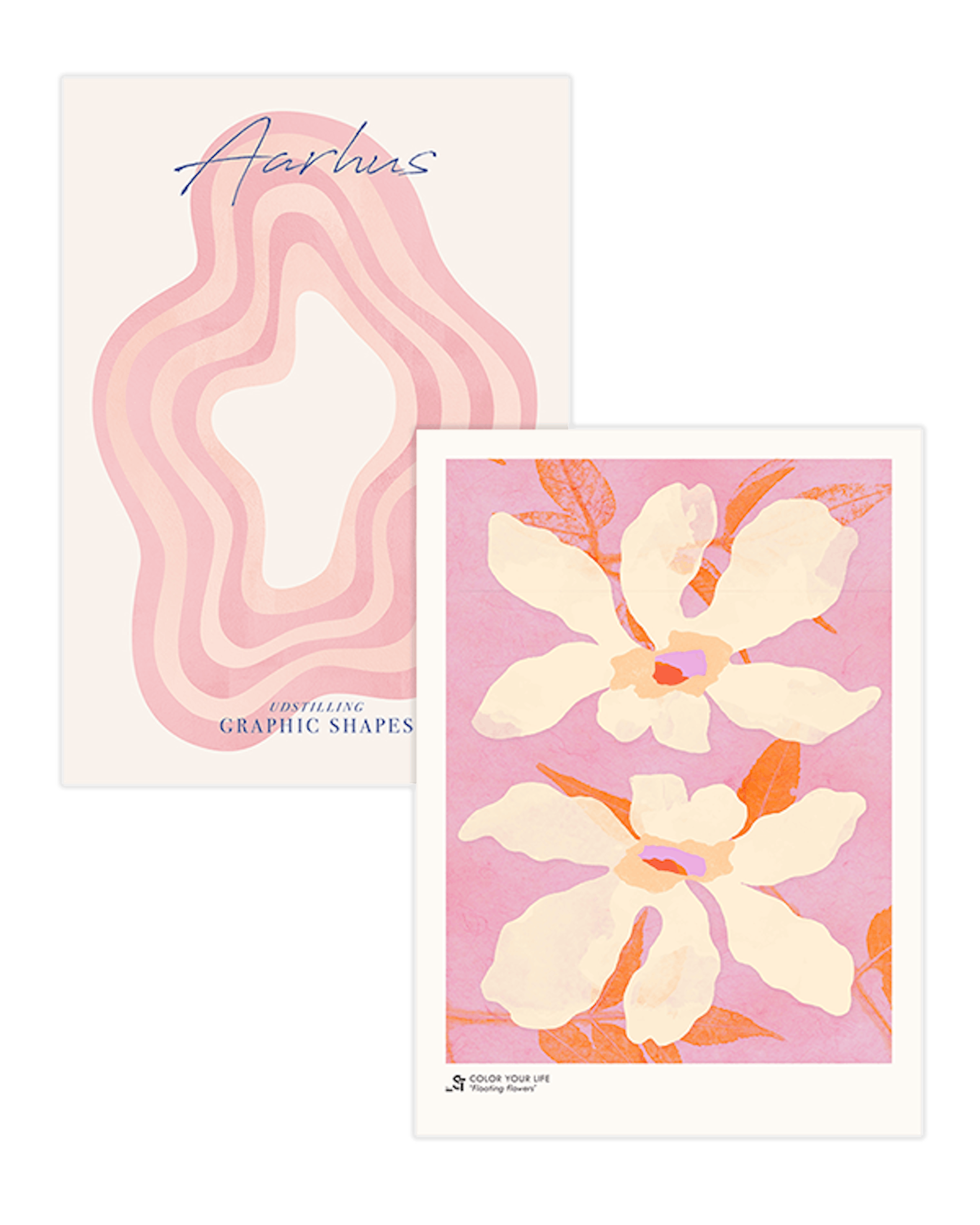 Pink Graphical Postersets