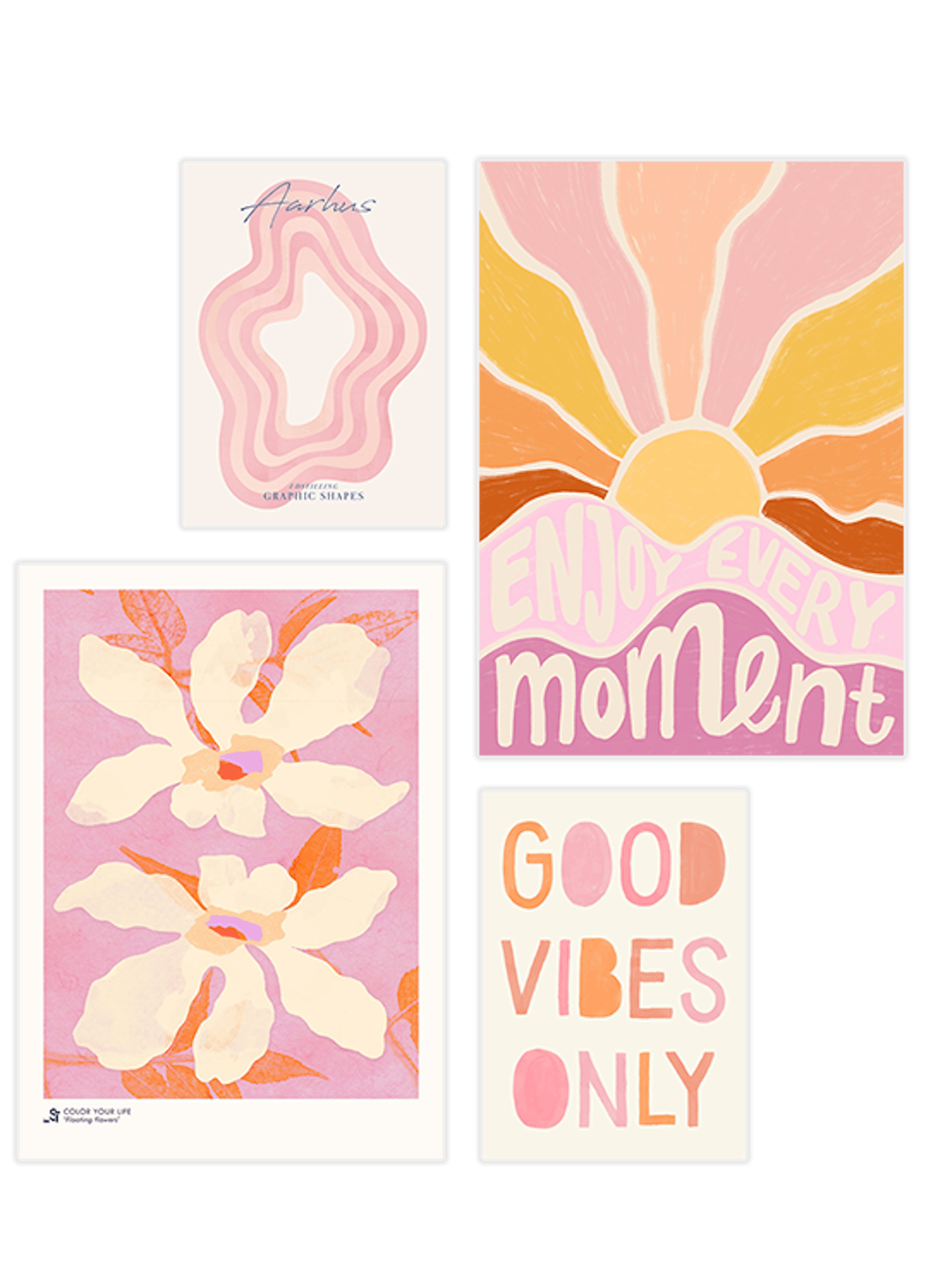 Good Vibes Lot de Posters