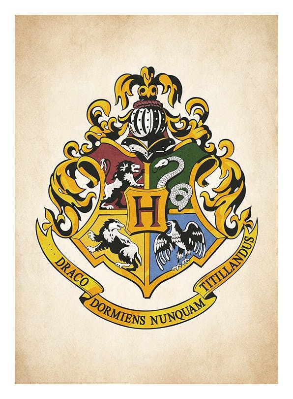 Harry Potter - Hogwarts Crest Affiche (30x40 cm) - Harry Potter