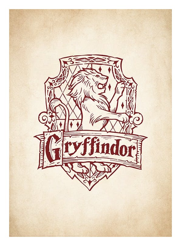 Harry Potter - Gryffindor Poster (50x70 cm)- Harry Potter