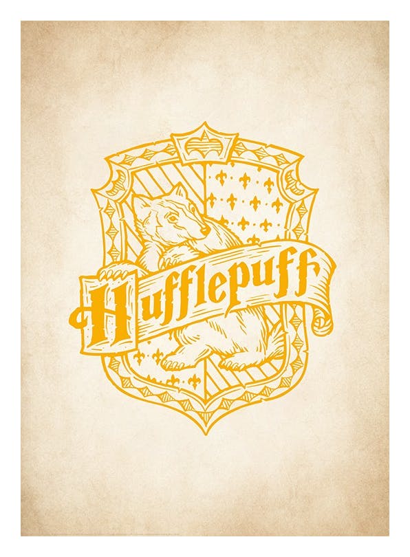 Harry Potter - Hufflepuff Poster (30x40 cm)- Harry Potter