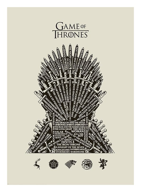 Game of Thrones - Iron Throne Poster (50x70 cm)