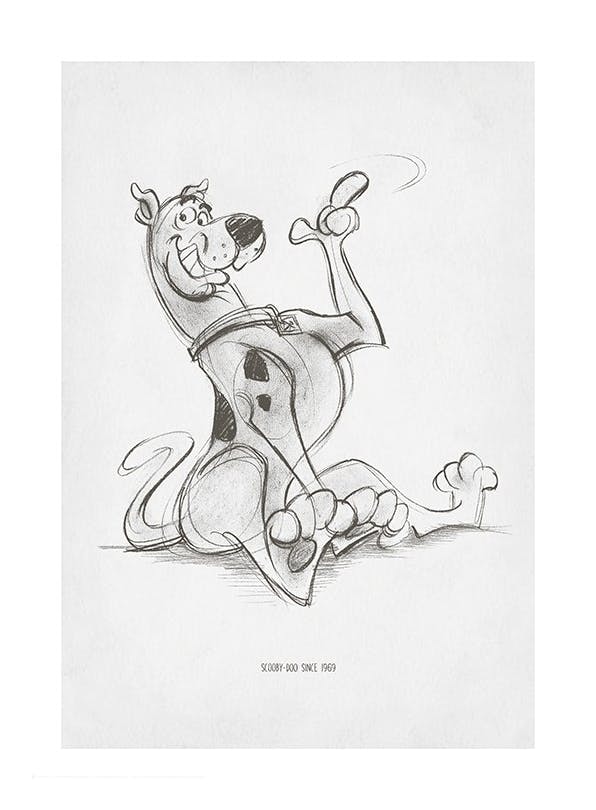 Scooby-Doo Sketch Affiche (50x70 cm) - Films & Séries TV