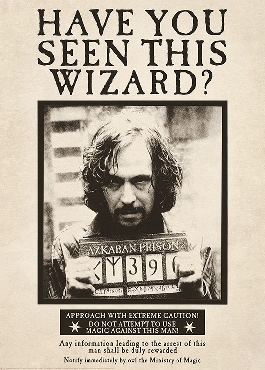 harry potter sirius black wanted poster