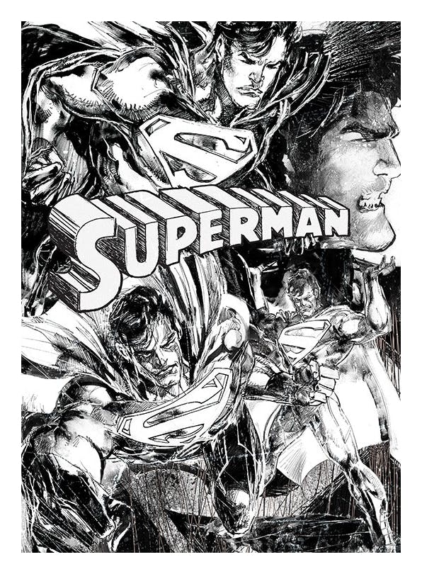 Supermanâ¢ - Sketches Poster (30x40 cm) - Films & TV-series