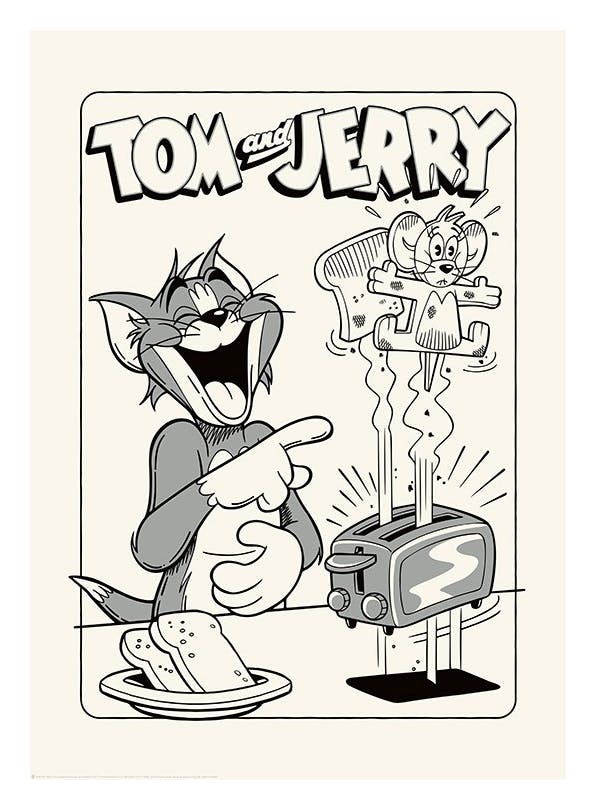 Prints - Tom & Jerry - Toasted Print (30x40 cm) - Kids posters
