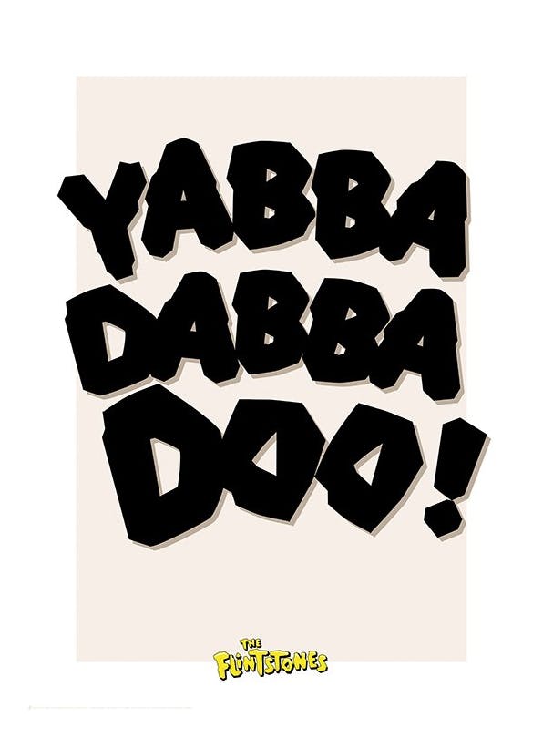 The Flintstones Yabba Dabba Doo Affiche (50x70 cm) - Films & Séries TV