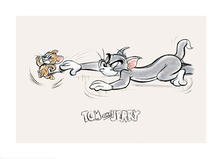 tom from tom and jerry drawing